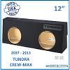 12" Sealed Dual Sub Box Tundra Crew-Max 2007-2013 Subwoofer Enclosure Speaker Box Car Audio view 2