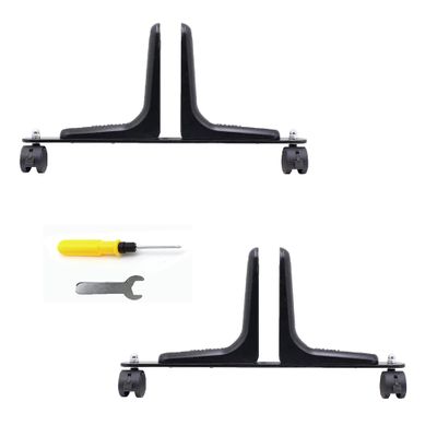 SOLDAX 2Pcs Infrared Heater Floor Unit,Stand Feet for Infrared Heaters,Stand Infrared Heater,Carries Up to 20 Kg,Robust Feet,Fits Different Brands and Models with Frame (Color : Black)