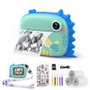 HiMont Kids Camera Instant Print, Selfie Digital Camara for Kids with Print Paper & 32G Card, 2.5K Video & Instant Print Camera with Color Pens for DIY, Fun Gift for Girls Boys 3-12 Years Old (Blue) view 1