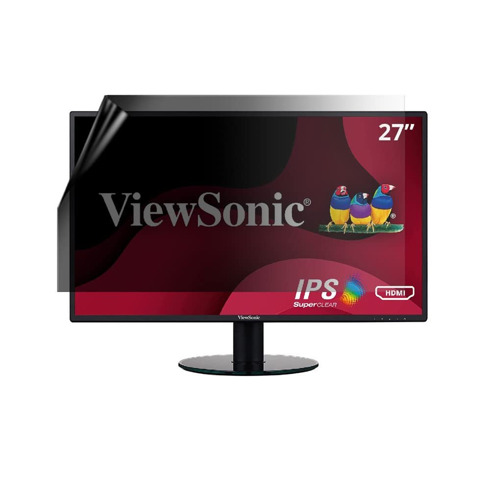 celicious Privacy Lite 2-Way Anti-Glare Anti-Spy Filter Screen Protector Film Compatible with Viewsonic Monitor 27 VA2719-smh