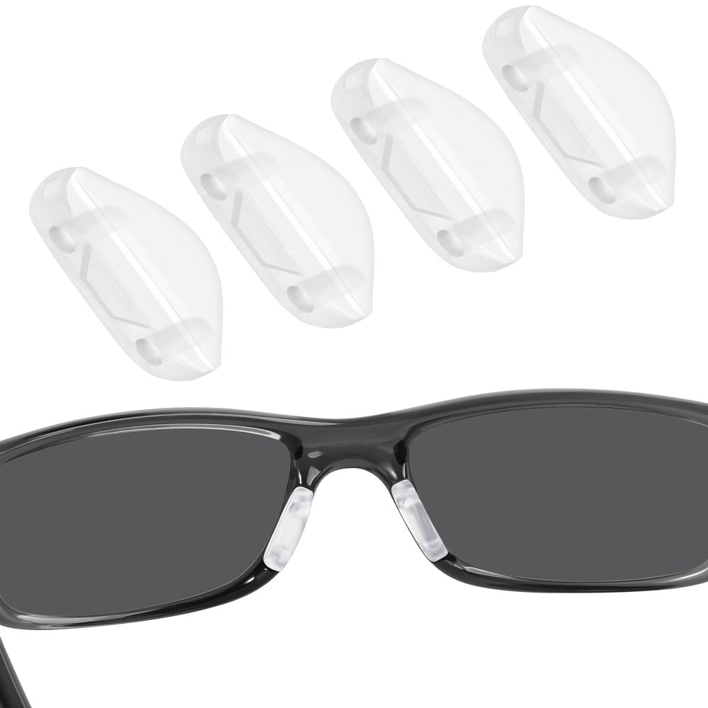 BLAZERBUCK Replacement Nose Piece Pads for Oakley Turbine OO9263 Sunglasses - Clear + Clear