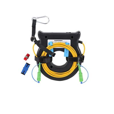 KOMSHINE OTDR Launch Cable Box SingleMode SM G652D 9/125um OTDR Dead Zone Eliminator Single-Mode OTDR Patch Cord Fiber Ring SC/APC-SC/APC 1KM, 0.3-0.5 dB/KM Loss for SM Fiber
