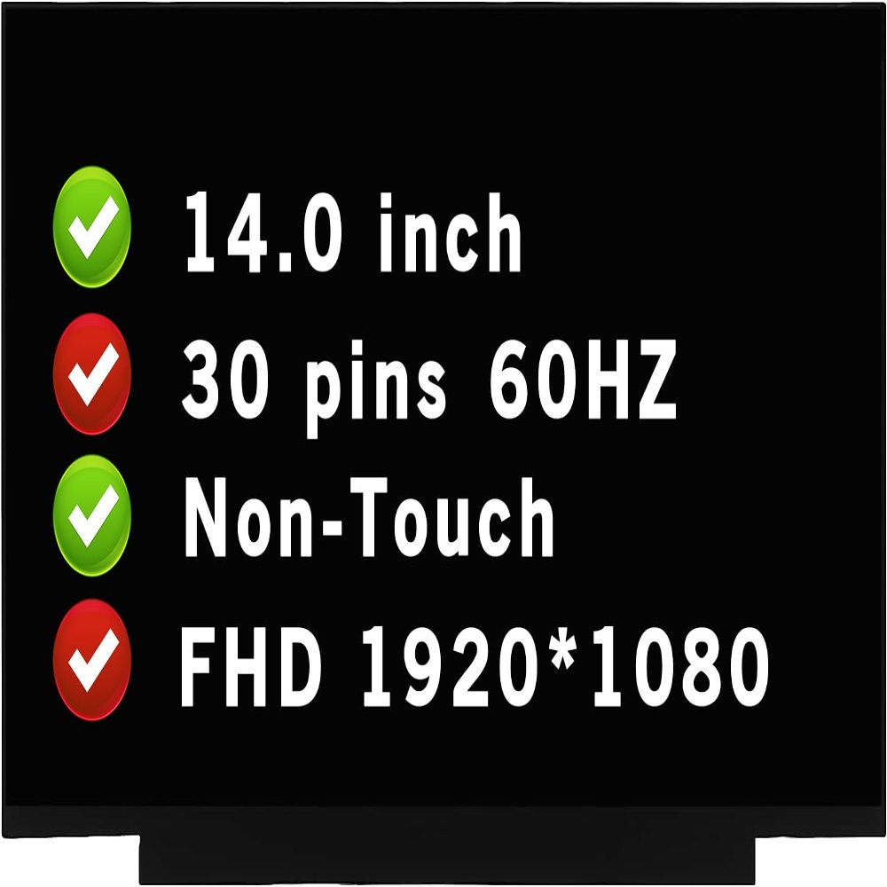BTSELSS for HP Elitebook 840 G5 FHD 1920x1080 30 pin 60Hz 14" Non-Touch LCD Screen Replacement Display Panel (Without Bracket)
