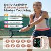 SKG Smart Watch for Men Women Android iPhone, with Alexa Built-in & Bluetooth Call(Answer/Make Call) 1.69" Fitness Tracker with IP68 Waterproof, 60+ Sports, Heart Rate SpO2 Monitor, V7 Pro view 4
