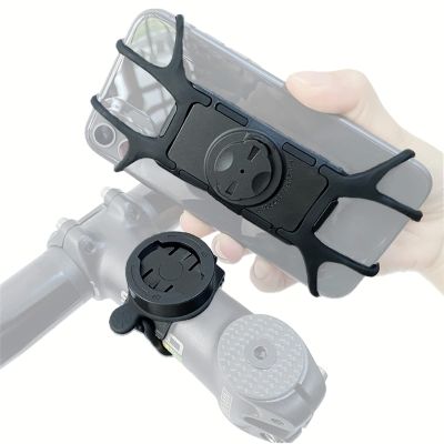 NELboNs Detachable Bike Phone Holder,Universal Bicycle Cell Phone Mount, 360 Rotate Adjustable Bike Phones Mount Compatible with Most Smartphones for Any Handlebar,Tool Free Install