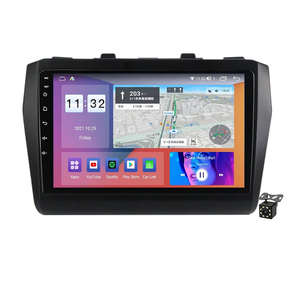 2Din Android 11 for Suzuki Swift 5 2016-2020 Car Stereo Radio 9 Inch Multimedia Player Unit Support GPS Navigation Bluetooth FM AM SWC WiFi 4G DSP Mirror Link+Backup Camera,M300s/3+32g