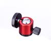 FEICHAO Universal Mini Ball Head Mount 360 Degree Rotation 1/4" Hot Shoe Mount for Tripod LED Light Bracket DSLR Camera Photography Equipment Accessories (Red) view 4