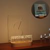 YuanDian Light up Personalised Vinyl Record Stand, Now Playing Customize Record Stand, Wooden Acrylic Holder for Vinyl Album Display Storage, Record LED Display Collection Holder view 2