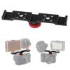 Andoer Aluminum Triple Cold Shoe Mounting Plate Bracket for Camera Microphone LED Light Mounting view 2