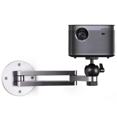 Blanou Foldable Projector Wall Mount Aluminum Alloy Adjustable Projector Stand Wall Mount for Projetctor Universal Porjector Mount Projectors Bracket with 360 Rotating