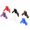 Caulo Silicone Rubber Rectangle Hole Anti-slip Ear Sock Pieces Tube Temple Sleeves for Glass Sunglass Frames TT007 (Black - 2 Pairs) view 4