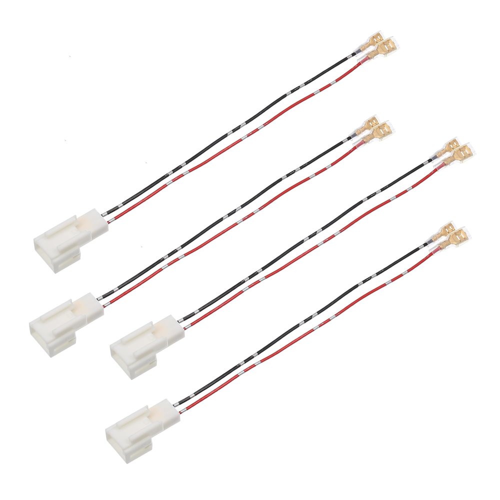 X AUTOHAUX 4 Pcs Car Audio Speaker Wiring Harness Connector Plug for Toyota for Scion for Lexus for Mitsubishi Wire Harness Adapter Connector Cable