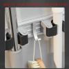 CTVR Mop Stand, Mop Holder, Heavy Duty Broom Rack, Wall Mount Broom Gripper, Self Adhesive Dustpan Hanger, for Home, Kitchen, Garage (Size : 40 * 4.6 * 5cm) view 3