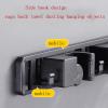 CTVR Wall Mount No Drilling Broom Holder, Heavy Duty Mop Rack & Mop Grippers, Anti-Slip Dustpan Hanger, Self Adhesive Mops Stand, 3 Clips 4 Hooks (Size : 51 * 5CM) view 4
