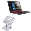 BoxWave Stand and Mount Compatible with Acer Nitro 5 (AN517-42) - Executive VersaView Laptop Stand, Ergonomic Adjustable Viewing Angle Metallic Riser - Metallic Silver view 1