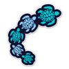 Sea Turtles Ocean Beach Sticker - 3" Laptop Sticker - Waterproof Vinyl for Car, Phone, Water Bottle - Cute Colorful Turtles Swimming Decal view 1