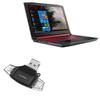 BoxWave Smart Gadget Compatible with Acer Nitro 5 (AN517-42) - AllReader SD Card Reader, microSD Card Reader SD Compact USB - Jet Black view 1