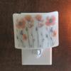 Poppy Night Light, Fused Glass Flower Night Light, Nightlight, Gift for Gardener, Handmade view 2