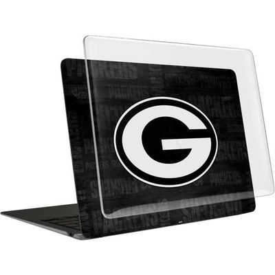 Skinit Case + Skin Compatible with MacBook Air 13in (2020) - Officially Licensed NFL Green Bay Packers Black & White Design