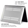 Skinit Case + Skin Compatible with MacBook Air 13in (2020) - Officially Licensed NFL Green Bay Packers Black & White Design view 3