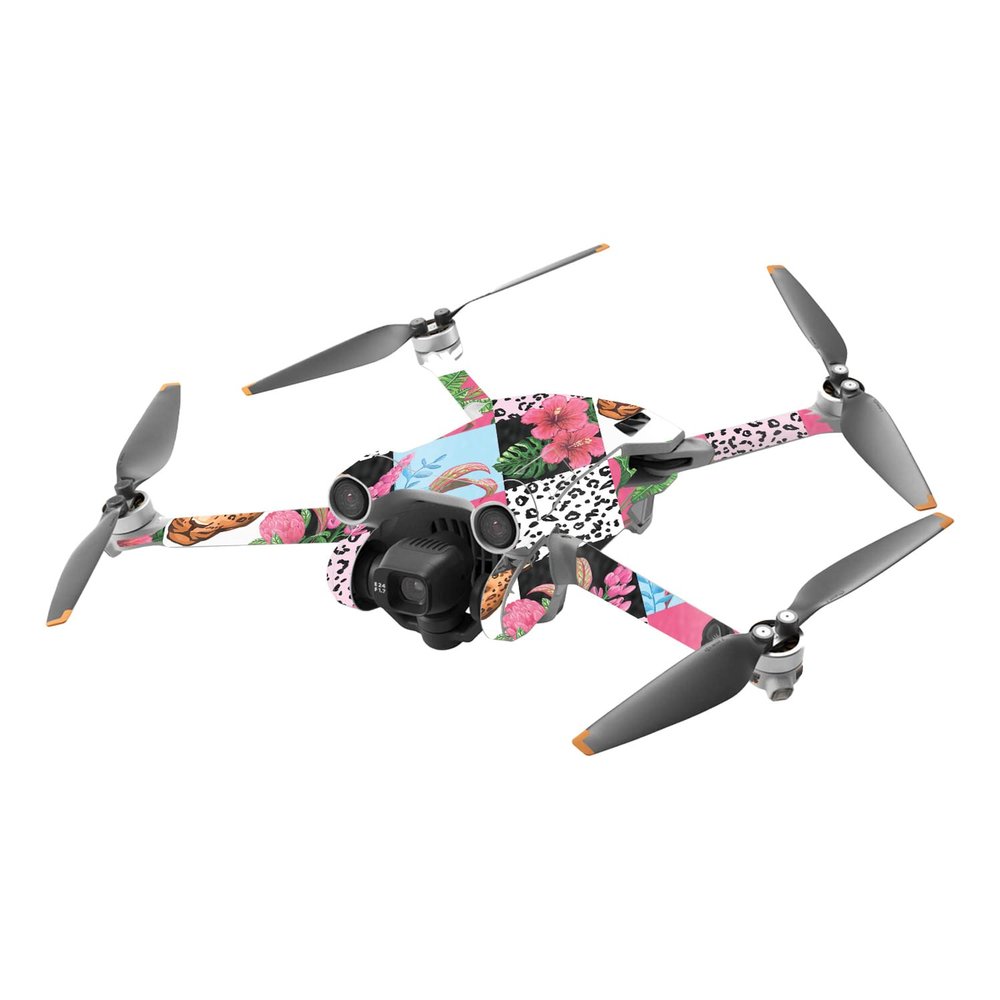MightySkins Glossy Glitter Skin Compatible with DJI Mini 3 Pro - Cat Tile | Protective, Durable High-Gloss Glitter Finish | Easy to Apply, Remove, and Change Styles | Made in The USA