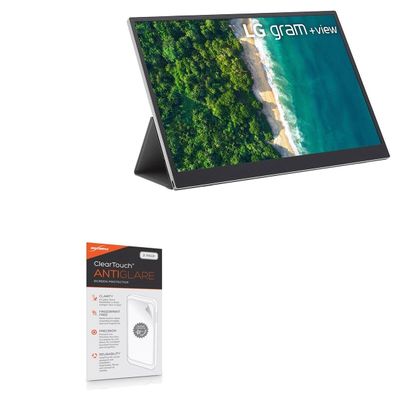 BoxWave Screen Protector Compatible With LG Gram +View (16MQ70) - ClearTouch Anti-Glare (2-Pack), Anti-Fingerprint Matte Film Skin