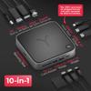 Brydge Stone CORE Powered Charging Docking Station  10 Ports, 100W PD, Dual Monitor Docking Station, 4K60Hz, 8K HDMI, SD 4.0, USB-A & USB-C, Ethernet  Windows & MacOS Compatible Laptop view 2