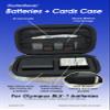 Batteries + Cards Case Compatible with Olympus BLX-1 Batteries (Grey) view 1