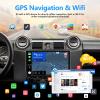 CAMECHO Android 13 Single Din Car Stereo with Navi, 10.1 Inch Floating HD Touch Screen Bluetooth Radio with Backup Camera, WiFi, GPS, Mirror Link, USB Input, Split Screen, FM RDS Audio view 3