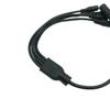 DC Splitter Cable 12V DC Components Sends DC Power to Multiple Electronics from One Source with Standard Barrel Connections Perfect for CCTV and LED Strip Lights.(3 PCS/Pack) (1 Female to 4 Male) view 4