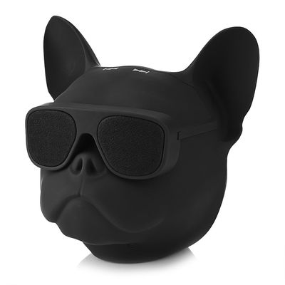 Zerone French Bulldog Bluetooth Speaker, Dog Shaped Stereo Sound Music Player with Radio for Home Party Cafe