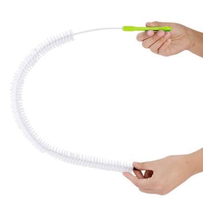 28 inch Flexible Sewer Drain Cleaner Brush Bendable Sink Overflow Cleaning Tools for Bathroom Kitchen(Green)