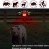 2Pack Solar Motion Detector Alarm Light,WONFAST 130db Sound Warning Security Strobe Siren Light,Gunshot Dog Barking Sound & Recording 20s Custom Message for Farm Villa Barn Yard Chicken Coop view 4