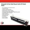 Simply45 S45-2612 Loaded 12-Port Wall Mount Cat6 UTP Patch Panel view 2