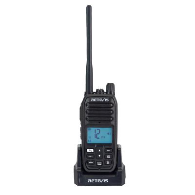 Retevis RM21 Handheld Marine Radio,IP67 Waterproof Floating Two Way Radio,Noise Cancelling Mic,1800mAh,Backlit LCD Display Maritime Radio,NOAA,International Channels,Boat Radio for Fishing(1Pack)