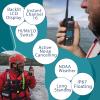 Retevis RM21 Handheld Marine Radio,IP67 Waterproof Floating Two Way Radio,Noise Cancelling Mic,1800mAh,Backlit LCD Display Maritime Radio,NOAA,International Channels,Boat Radio for Fishing(1Pack) view 2