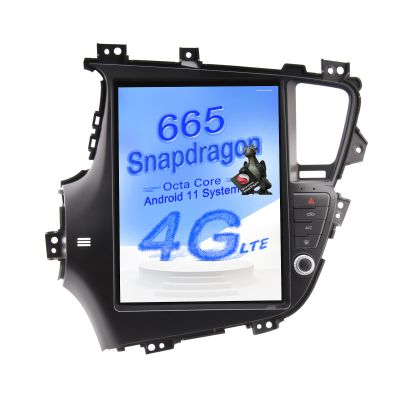 ZWNAV Qualcomm Android 11 Car Radio Upgrade for Kia Optima K5 2009-2015 Stereo Replacement Tesla Style Touch Screen Unit Audio Multimedia Player GPS Navigation