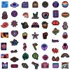 100Pcs Cool Neon Light Stickers for Kids Teens Adults, Trendy Graffiti Waterproof Vinyl Neon Stickers Pack for Water Bottle, Guitar Skateboard, Luggage, Phone view 2