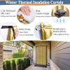 DHIJUPNG Soundproof Blanket for Doorway, Thick Thermal Fabric Door Cover, Winter Doorway Cover Screen Door Curtain for Air Conditioner Room Heater Room Living Room Back Doors(Gold W36*H79in) view 2