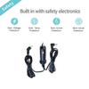 HISPD Car Two Output DC Adapter Compatible with Garmin Rino 520 530 520HCx 530HCx (2 O/P fits Pair) 2 Way Radio and Handheld GPS Receiver Auto Vehicle Boat RVPlug view 4