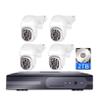 5MP POE Dome Rotation Security Camera Kit with Audio, Outdoor/Indoor H.265 Surveillance Cameras System with Color Night Vision, Automatic Tracking, Motion Detection, with 2TB Hard Drive (4CH) view 1