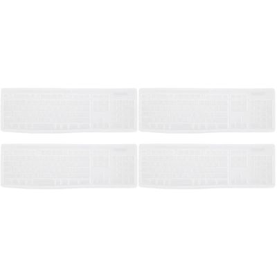Mobestech 4pcs Silicone Keyboard Cover for Transparent Keyboard Skin for Dust and Spill Fully Wrapped and Material for Use