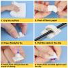 Segarty Adhesive Cable Clip, 100 PCS Small White Ideal Cords Organizer Clamps Self Sticky Wire Holder Cord Management for Hanging Tidying Wires for PC Desk Car Wall Office Home Outdoors view 4