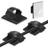 Segarty Cable Clip, 100 PCS Small Black Ideal Cords Organizer Clamps Self Adhesive Wire Holder Cord Management for Hanging Tidying Wires for PC Desk Car Wall Office Home Outdoors view 1
