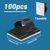 Segarty Cable Clip, 100 PCS Small Black Ideal Cords Organizer Clamps Self Adhesive Wire Holder Cord Management for Hanging Tidying Wires for PC Desk Car Wall Office Home Outdoors view 2