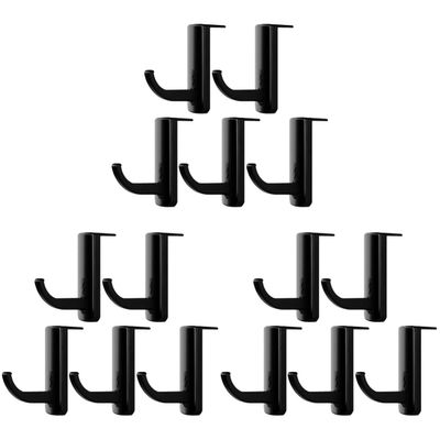 Milisten 15 Pcs Headphone Stand for Desk Wall Mount Headset Holder Hook Headphone Rack Holder White