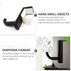 Milisten 15 Pcs Headphone Stand for Desk Wall Mount Headset Holder Hook Headphone Rack Holder White view 3