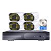 5MP POE Color Security Camera System with Audio, H.265+ Surveillance Cameras Kit with Color Night Vision, Motion Detection, Remote Viewing, IP66 Waterproof, with 2TB Hard Drive (4CH) view 1