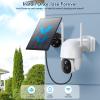 Poyasilon Solar Security Cameras Wireless Outdoor, Wireless Cameras for Home/Outdoor Security, 355PTZ, 3MP 2K FHD WiFi Camera with Spotlight, Motion Detection, Siren, Color Night Vision, SD/Cloud view 2