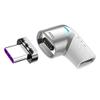 BoxWave Adapter Compatible with Bose SoundLink Flex - MagnetoSnap PD Angle Adapter, Magnetic Charging Connector Device Saver - Metallic Silver view 2